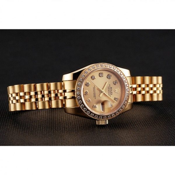 Superclone Rolex Datejust Replica 28mm Gold Dial Luxury Watch 1454096 - High Quality Fashion Timepiece - Image 5