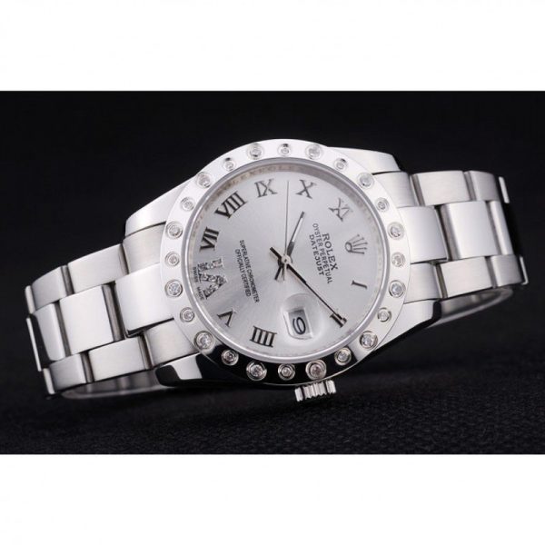 Rolex Datejust Replica 36mm Silver Dial Luxury Automatic Men's Watch - Image 4