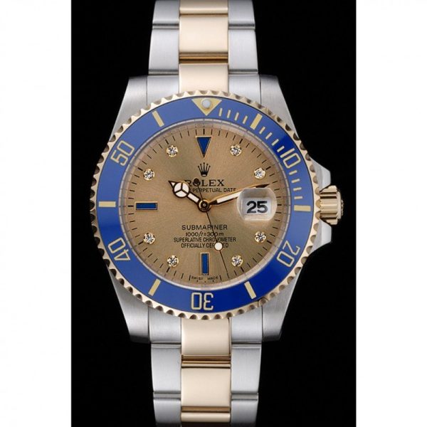 Rolex Submariner 42mm Replica Gold Dial Luxury Watch - High Quality Timepiece - Image 2