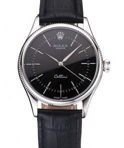Rolex Cellini Superclone Replica 38mm Black Dial Luxury Watch for Men