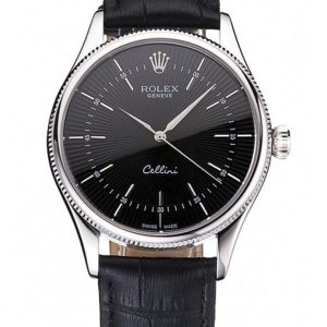 Rolex Cellini Superclone Replica 38mm Black Dial Luxury Watch for Men