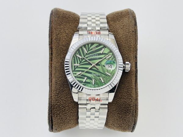 Rolex Datejust Replica 36mm Palm Motif Dial 126234-0047 Luxury High Quality Timepiece - Image 2