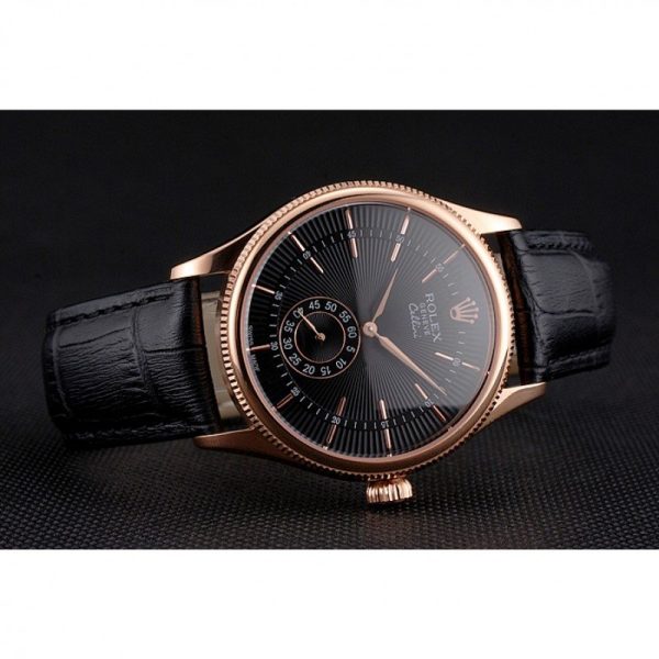 Rolex Cellini Superclone Replica 38mm Black Dial Luxury Automatic Men's Watch - Image 4