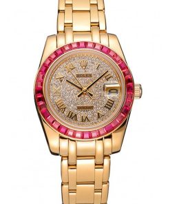 Rolex Datejust 33mm Diamond Dial Replica | Luxury Women's Watch | High Quality Automatic