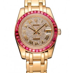 Rolex Datejust 33mm Diamond Dial Replica | Luxury Women's Watch | High Quality Automatic