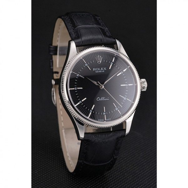 Rolex Cellini Superclone Replica 38mm Black Dial Luxury Watch for Men - Image 3