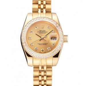Superclone Rolex Datejust Replica 28mm Gold Dial Luxury Watch 1454096 - High Quality Fashion Timepiece