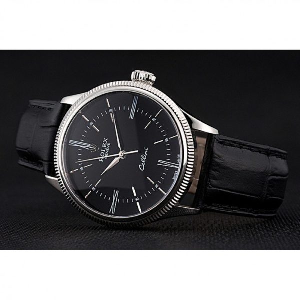 Rolex Cellini Superclone Replica 39mm Black Dial Luxury Watch - Image 5