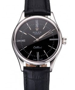 Rolex Cellini Superclone Replica 38mm Black Dial Luxury Automatic Watch for Men