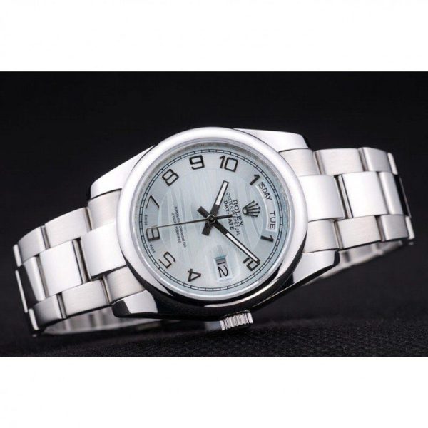 Rolex Day-Date 36mm Blue Dial Replica Luxury Watch for Men - Image 4