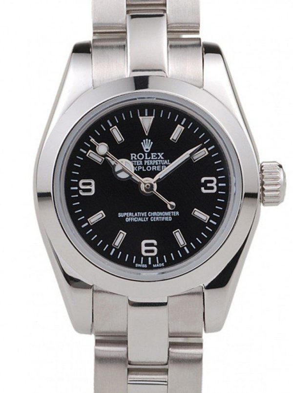 Rolex Explorer Replica 26mm Black Dial Luxury Watch - High Quality Automatic Women's Timepiece