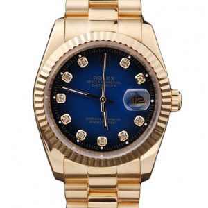 Rolex Datejust Superclone Replica 36mm Blue Dial Luxury Men's Watch