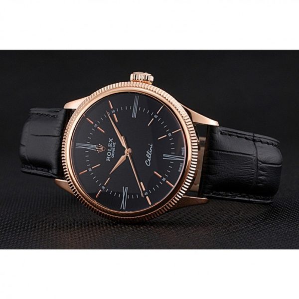 Superclone Rolex Cellini 39mm eplica Watch Black Dial Luxury Men's Timepiece 622656 - Image 5