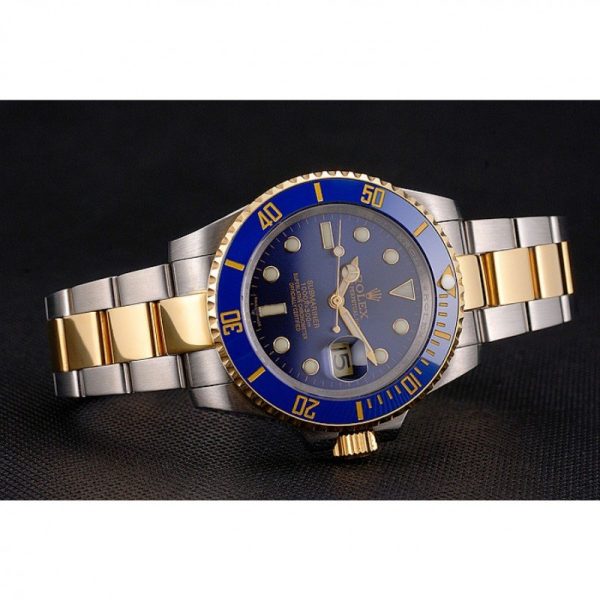 Rolex Submariner Superclone Replica 41mm Blue Dial Luxury Watch - High Quality Timepiece - Image 4