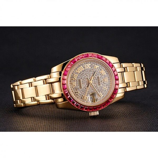 Rolex Datejust 33mm Diamond Dial Replica | Luxury Women's Watch | High Quality Automatic - Image 5