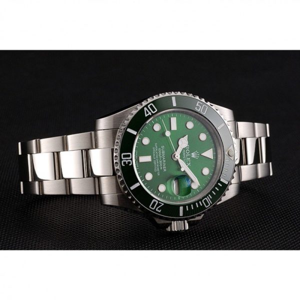 Rolex Submariner Replica 41mm Green Dial Luxury Automatic Men's Watch High Quality Waterproof 1454069 - Image 4