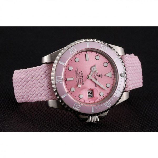 Rolex Submariner Replica 41mm Pink Dial Luxury Watch - High Quality Timepiece for Discerning Buyers - Image 3