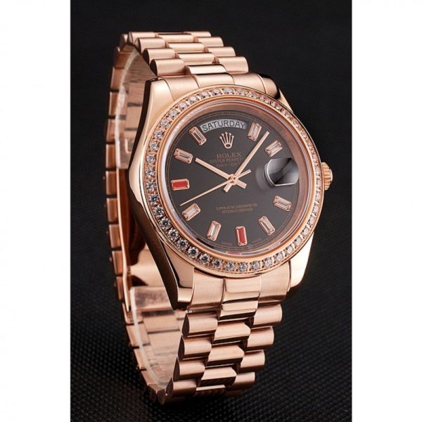 Rolex Day-Date Superclone Replica 40mm Black Dial Luxury Watch for Men - Image 3