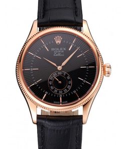 Rolex Cellini Superclone Replica 38mm Black Dial Luxury Automatic Men's Watch