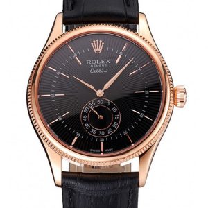 Rolex Cellini Superclone Replica 38mm Black Dial Luxury Automatic Men's Watch