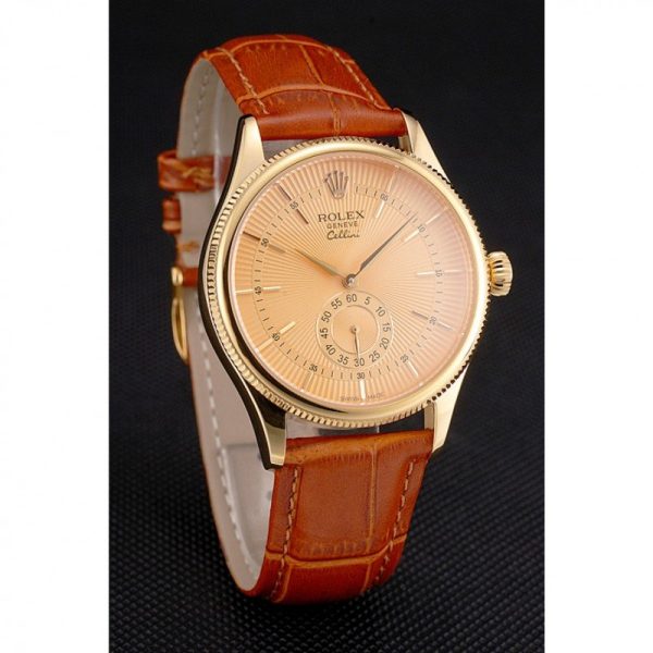 Superclone Rolex Cellini 38mm Gold Dial Replica | Luxury Watch for Men - Image 3