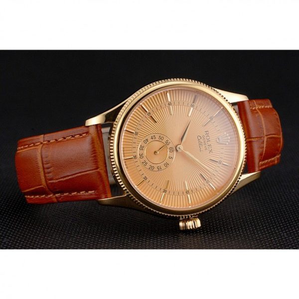 Superclone Rolex Cellini 38mm Gold Dial Replica | Luxury Watch for Men - Image 4