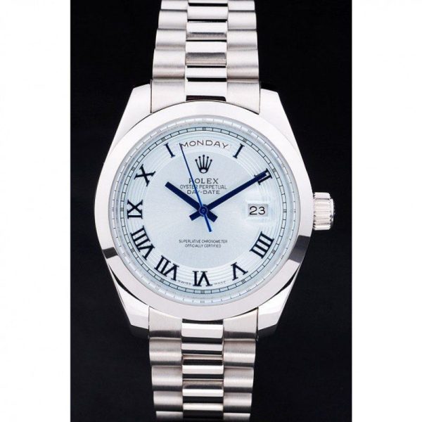 Rolex Day-Date 40mm White Dial High-Quality Replica Luxury Watch RL197 - Image 2