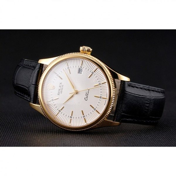 Rolex Cellini Superclone Replica 38mm White Dial Luxury Men's Watch - Image 4