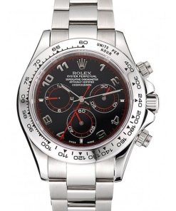 Superclone Rolex Daytona Replica 39mm Black Dial Luxury Watch for Men