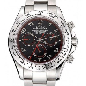 Superclone Rolex Daytona Replica 39mm Black Dial Luxury Watch for Men