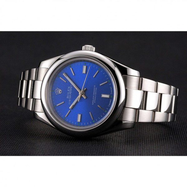 Rolex Oyster Perpetual Replica Date 41mm Blue Dial Luxury Watch for Men - Image 5