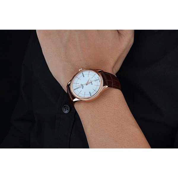 Rolex Cellini Superclone Replica White Dial 39mm Luxury Watch - High Quality Timepiece - Image 9
