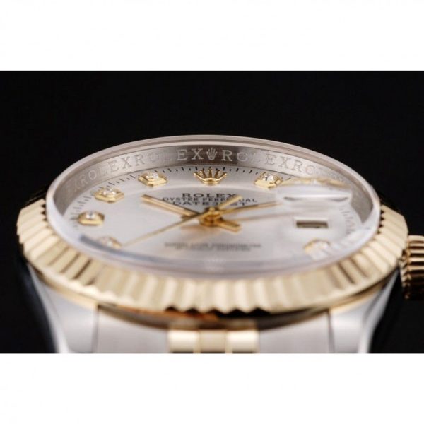 Rolex Datejust Superclone Replica 36mm White Dial Luxury Watch - High Quality Timepiece - Image 9