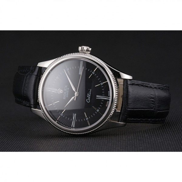 Rolex Cellini Superclone Replica 38mm Black Dial Luxury Automatic Watch for Men - Image 4