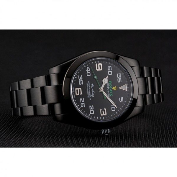Rolex Air-King Replica 38mm Black Dial Luxury Watch High Quality Timepiece - Image 3