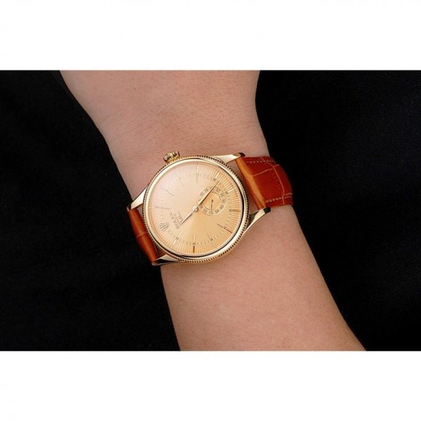 Superclone Rolex Cellini 38mm Gold Dial Replica | Luxury Watch for Men - Image 10