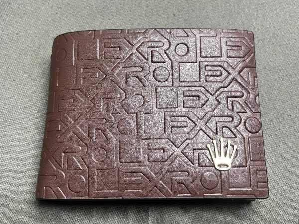 Rolex Wallet Replica - Luxury High Quality Leather Wallet - Stylish Design - Black Color - Image 5