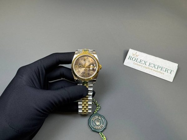 Rolex Replica Datejust 36mm Floral Dial 116233 Luxury Men's Watch - Image 4