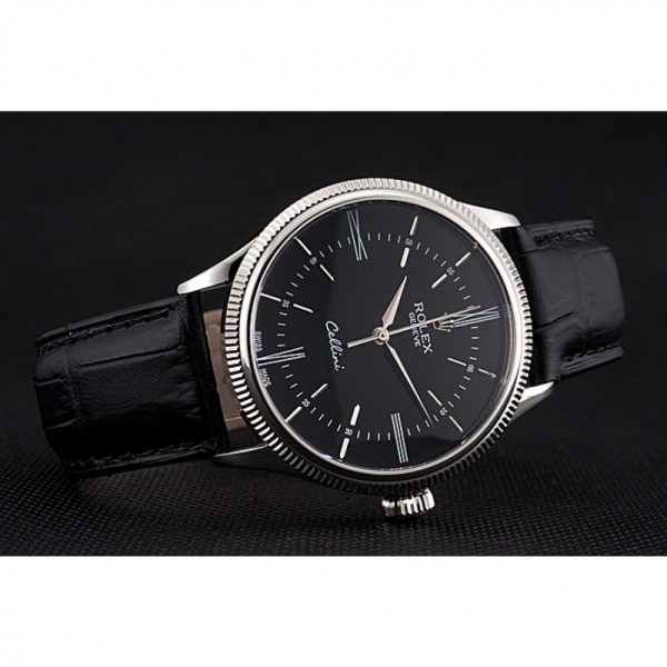 Rolex Cellini Superclone Replica 39mm Black Dial Luxury Watch - Image 4