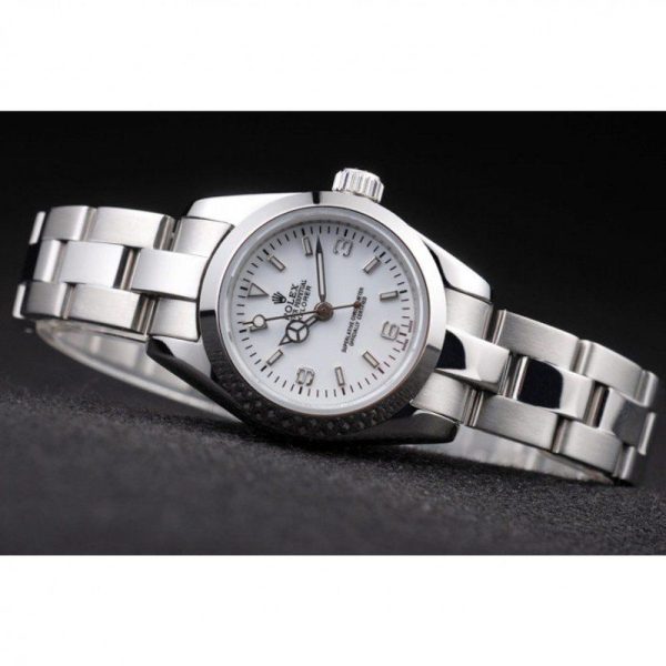 Rolex Explorer Replica 26mm White Dial 98088 Luxury Women's Watch - Image 5