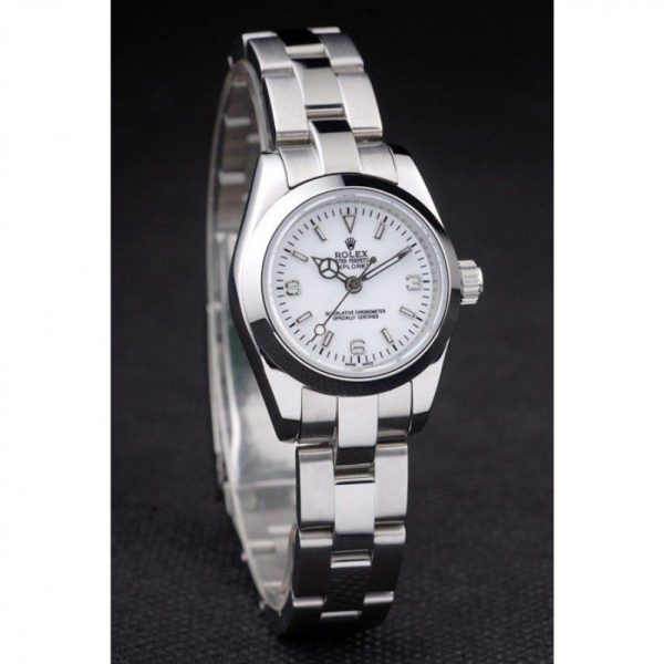 Rolex Explorer Replica 26mm White Dial 98088 Luxury Women's Watch - Image 3