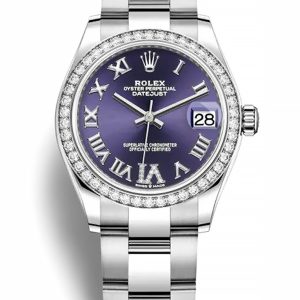 Rolex Datejust Replica 31mm Aubergine Dial 278384RBR Luxury High Quality Watch