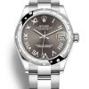 Rolex Replica Datejust 31mm Dark Grey Dial 278344RBR Luxury Women's Watch