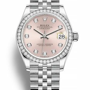 Rolex Datejust Replica 31mm Pink Dial 278384RBR Luxury High Quality Watch