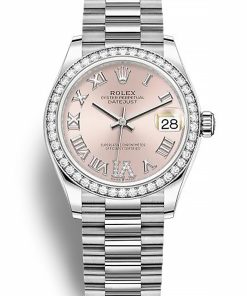 Rolex Datejust Replica 31mm Pink Dial Set with Diamonds 278384RBR Luxury Women's Watch