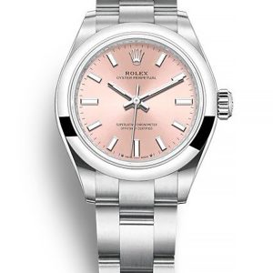 Rolex Oyster Perpetual Replica Lady 28mm Pink Dial Luxury Watch for Women