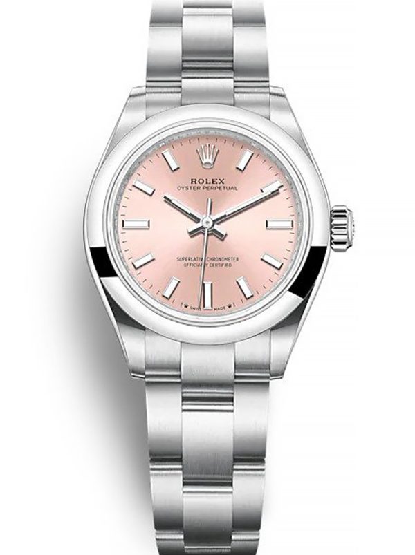 Rolex Oyster Perpetual Replica Lady 28mm Pink Dial Luxury Watch for Women