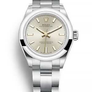 Rolex Oyster Perpetual Replica Lady 28mm Silver Dial 276200 - Luxury Women's Watch