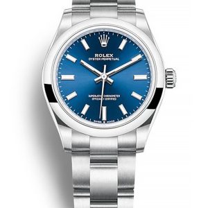 Rolex Oyster Perpetual Replica Lady 31mm Blue Dial 277200 Luxury High Quality Women's Watch