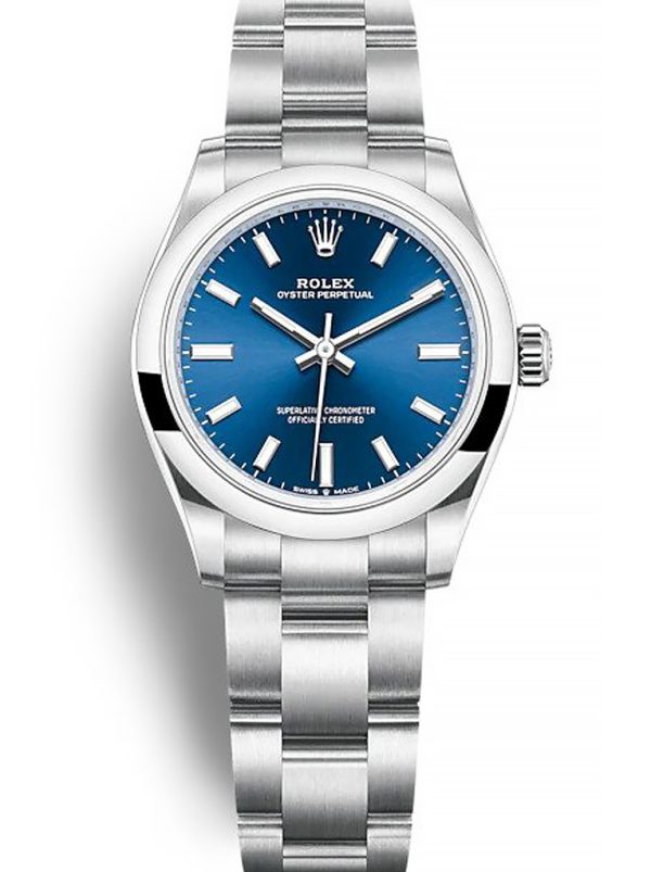 Rolex Oyster Perpetual Replica Lady 31mm Blue Dial 277200 Luxury High Quality Women's Watch